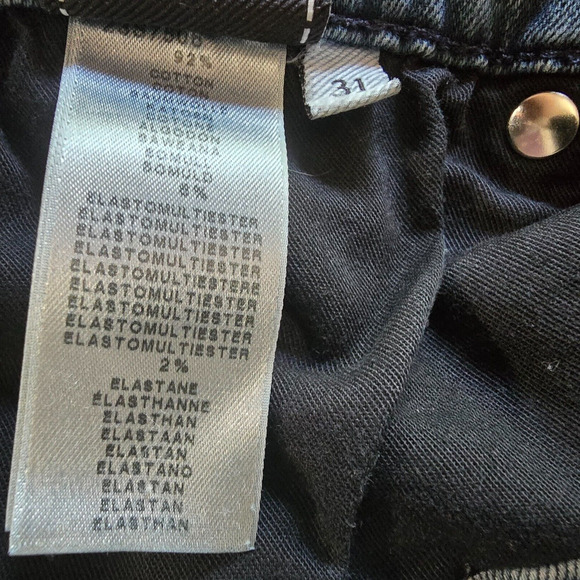 7 For All Mankind Jeans Men's 31 x 32 Blue Ronnie Luxe Performance Dk Wash Fade - Picture 6 of 16